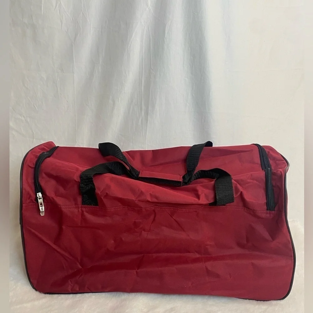 TAG red large duffel travel bag